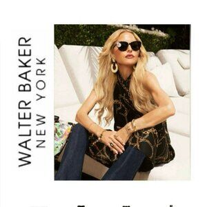 Walter Baker NWT Women's Black and Gold Swimwear